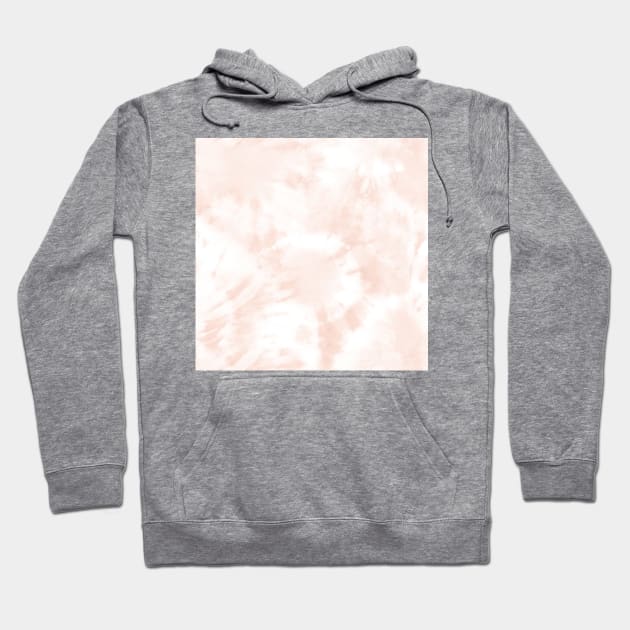 Blush Pastel Tie-Dye Hoodie by Carolina Díaz